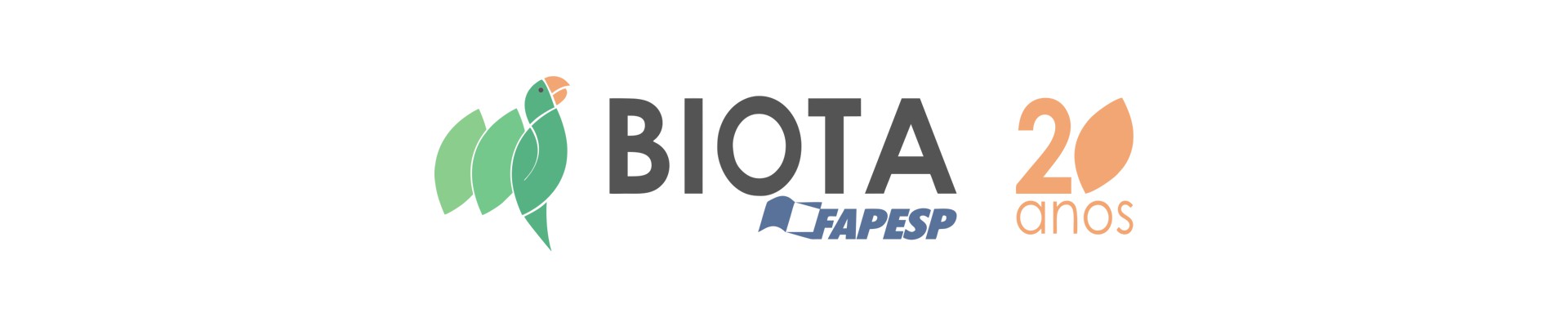 Biota/FAPESP logo 20 years